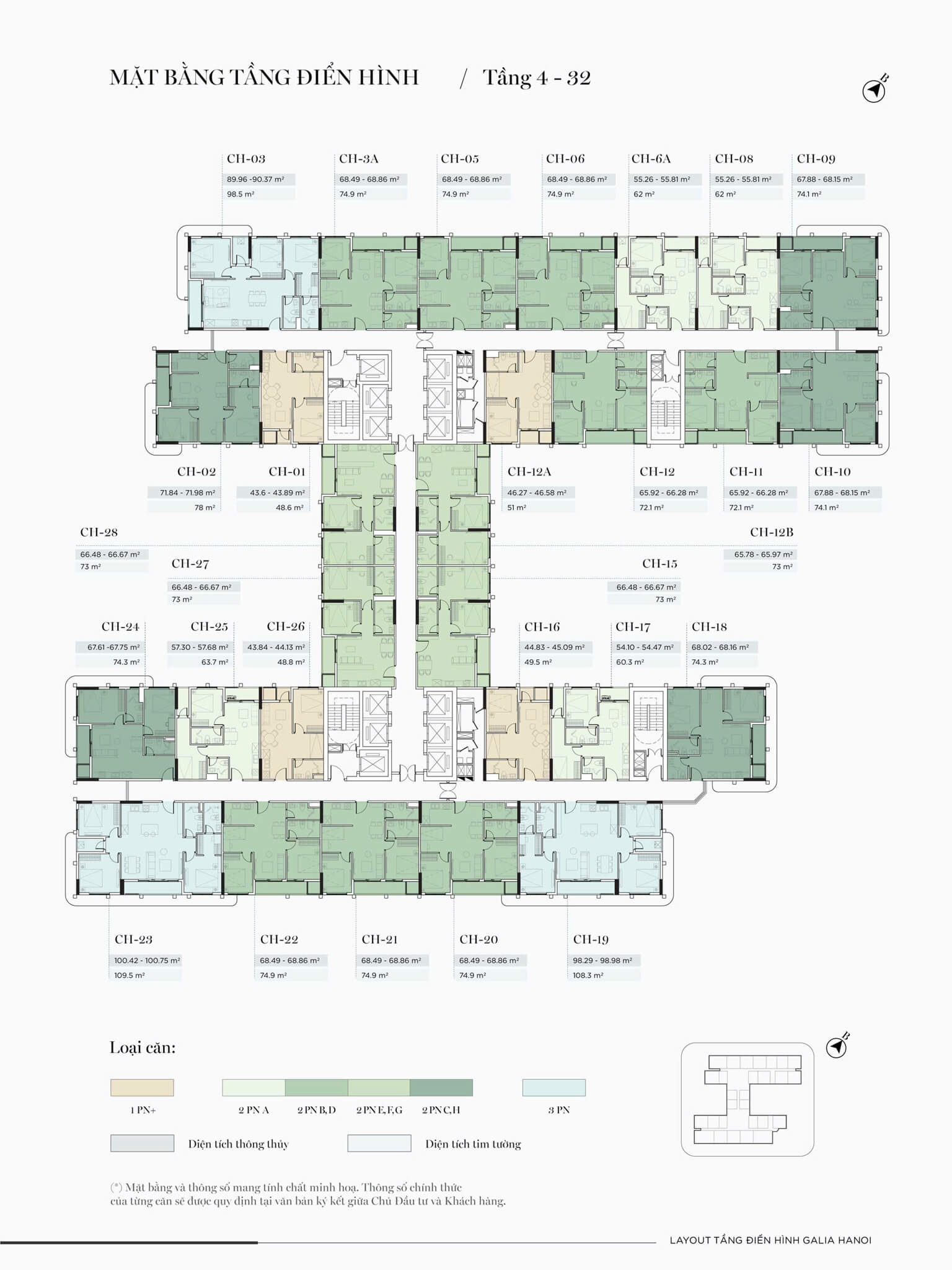 MẶT BẰNG DỰ ÁN GALIA HÀ NỘI